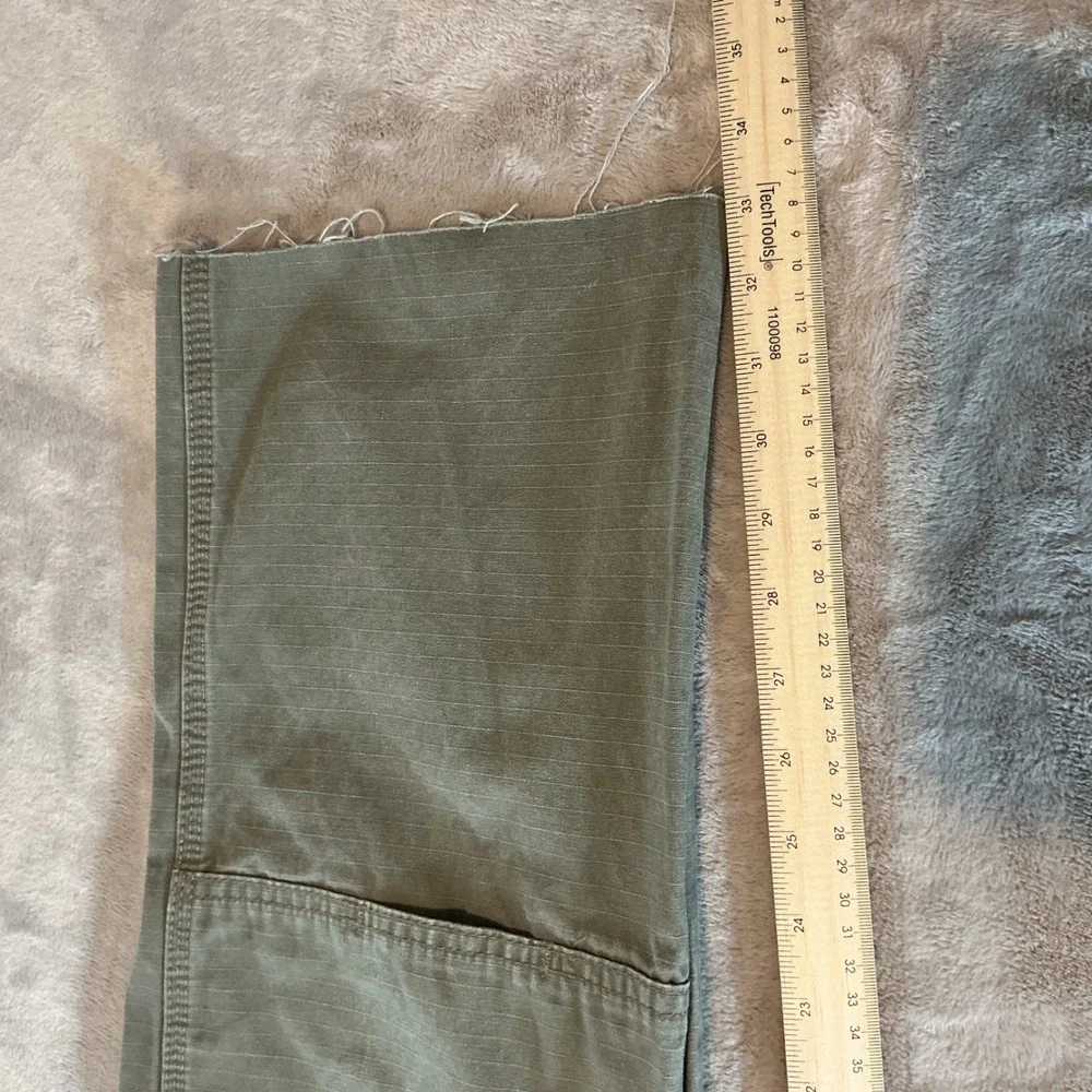 Wrangler‎ RIGGS Workwear Mens Cargo Pants Olive Green Ripstop 3W060BR 38x36 Cut